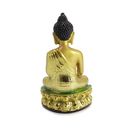 Статуэтка Будда НЕКОНДИЦИЯ под золото символ 10cm мал скол