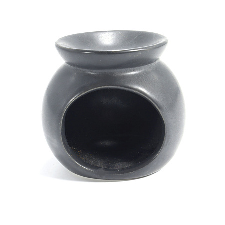 Аромалампа Черная керамика глазурь 6см