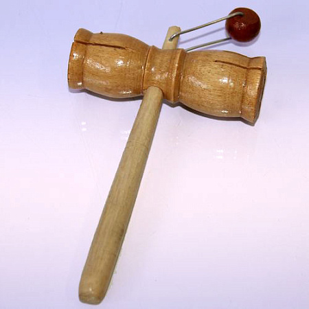 Трещетка молоточек L-18см дерево, музыкальный инструмент