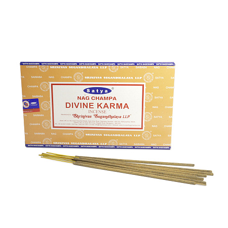 Благовония Satya M 450M15DiK Divine Karma Божественная Карма 15gm уп-12шт