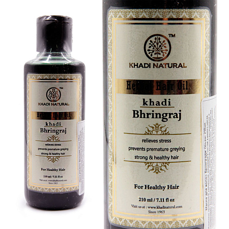 Масло для волос Khadi Natural Bhringraj для здоровья волос 210мл