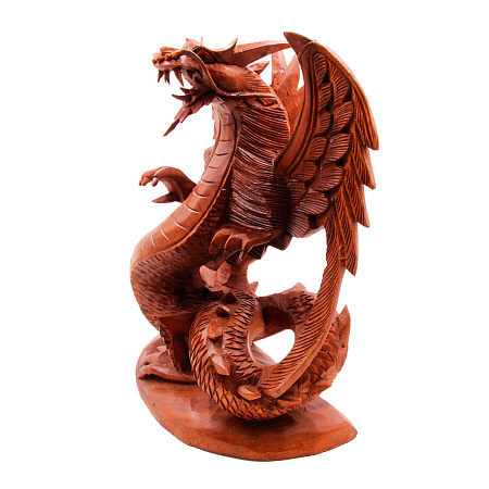 Статуя Дракон Дракон с крыльями 30см символ достатка и богатства