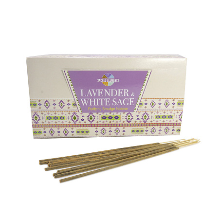 Благовония HEM Lavender White Sage Masala 15gm Лаванда-Белый Шафран масала