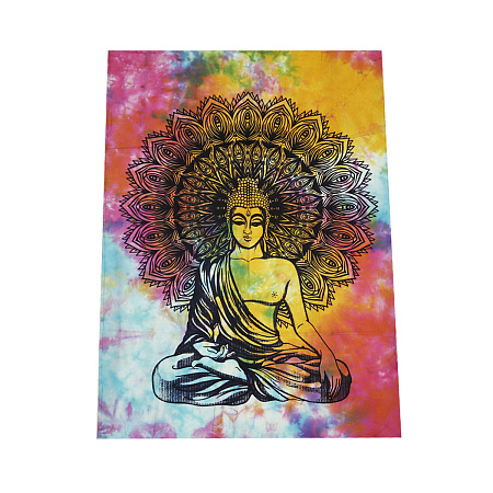 Батик хб с росписью Будда в медитации 105см-70см