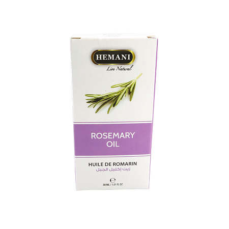 Арабское Масло HEMANI Rosemary oil Розмарин косметическое 30мл  