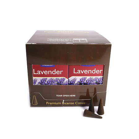 Благовония конусы Sarathi Cones Lavender лаванда уп-12шт