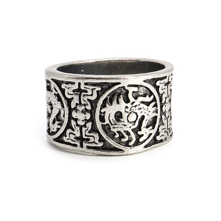 Кольцо со Львом металл символ власти, защиты и изобилия