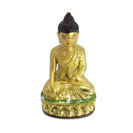 Статуэтка Будда НЕКОНДИЦИЯ под золото символ 10cm мал скол