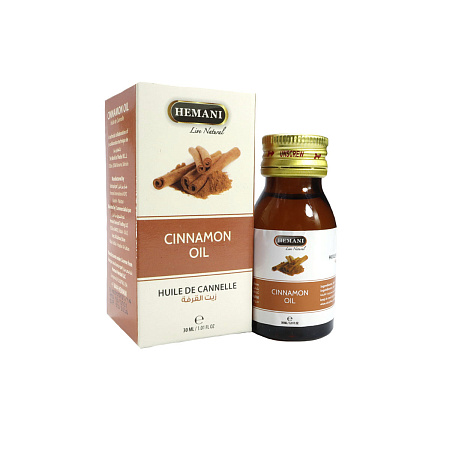 Арабское Масло HEMANI Cinnamon oil Корица косметическое 30мл  