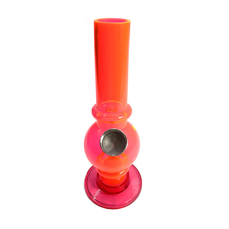 Бонг Acralik ZPB06 6 дюймов 15см пластик цвет Розово-Красный