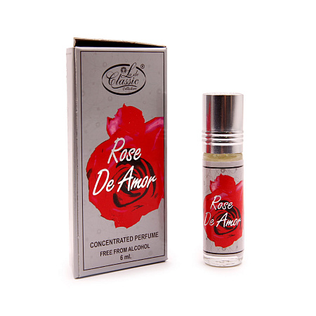 Масло парфюмерное AL REHAB Rose de Amor женский аромат 6ml 