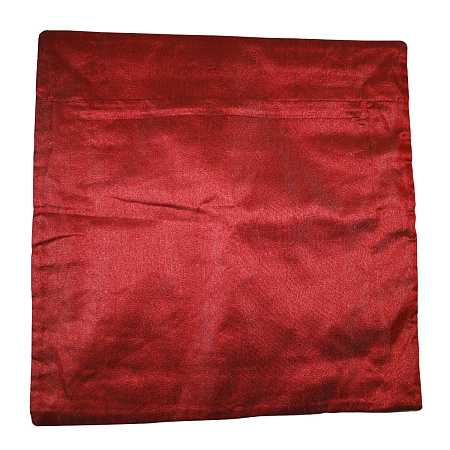 Наволочка для подушки вышивка гладкая Бардовая