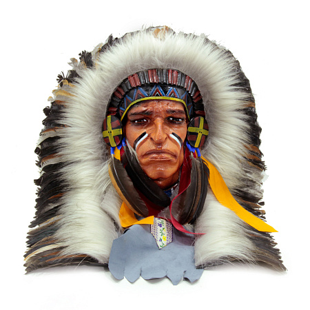 Индийский головной убор 63243 Перья американских индейцев