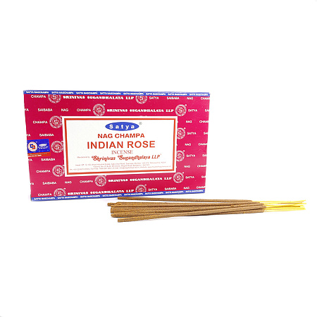 Благовония Satya M 450M15InR Indian Rose Индийская Роза 15gm уп-12шт